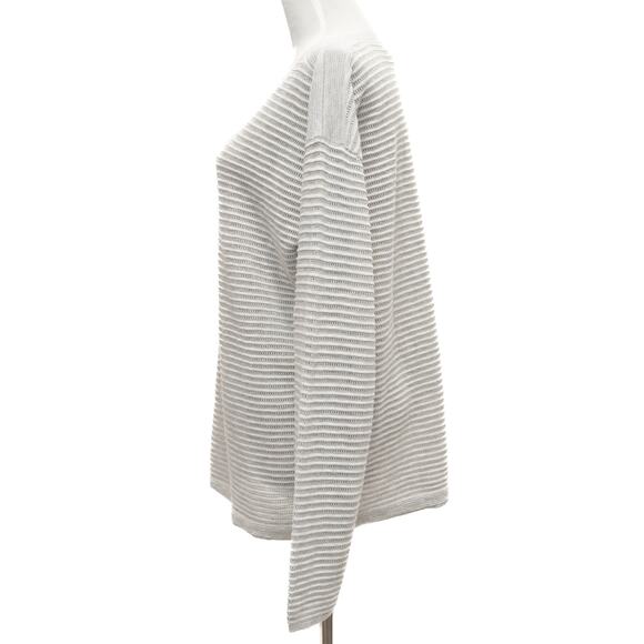 One Grey Day Gray Cotton Sweater Size Large - Picture 2 of 11